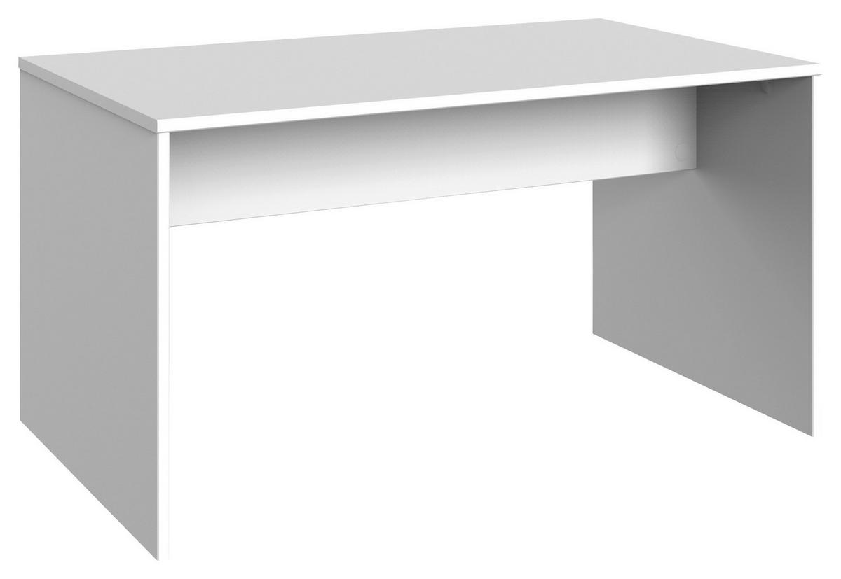 Íróasztal Cindy 2 - fehér, faalapú anyag (140/72/70cm)