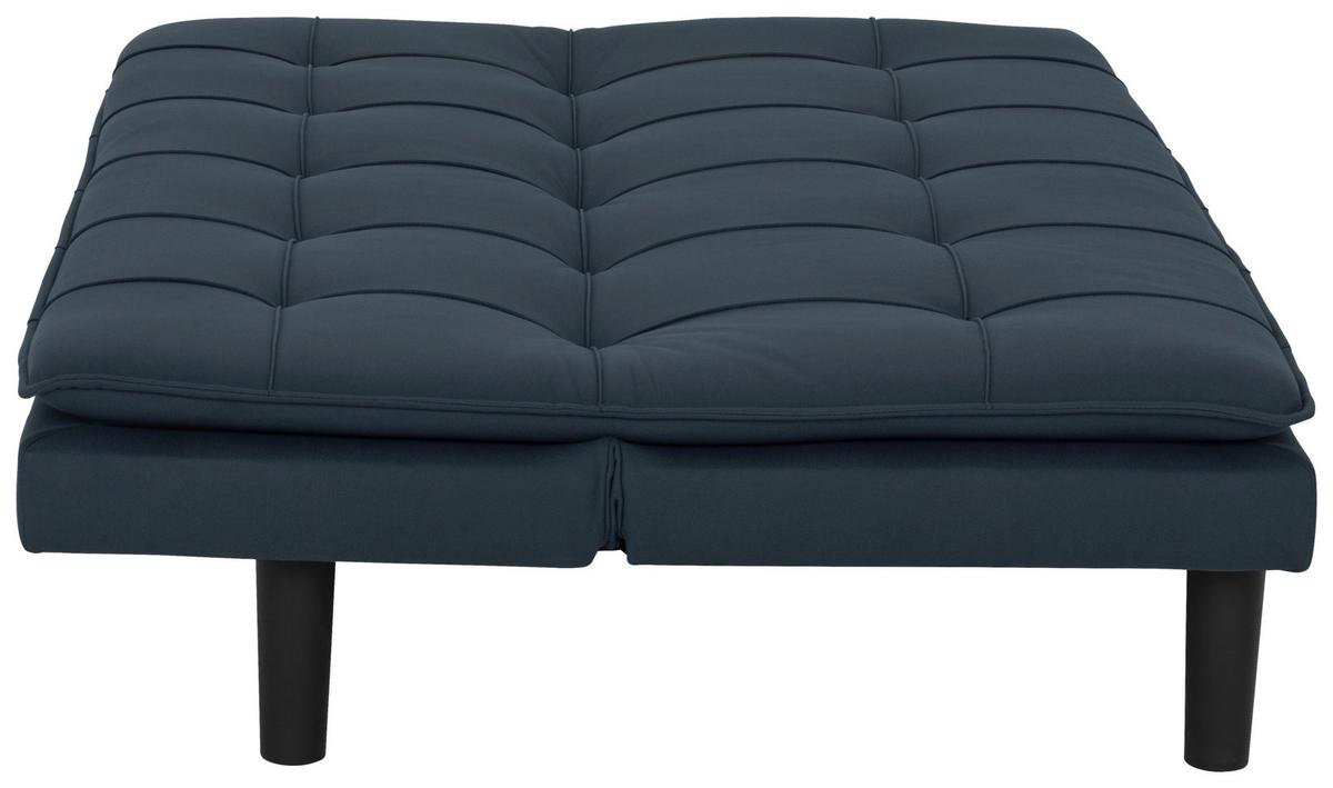 Schlafsofa Oslo - Blau/Schwarz, Basics, Textil (180/79/91cm) - P & B