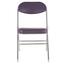 Klappsessel Paula - Chromfarben/Lila, MODERN, Textil/Metall (46/79/53cm)