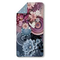 SPORTHANDTUCH ASHER - Blau/Bordeaux, Design, Textil (50/100cm)