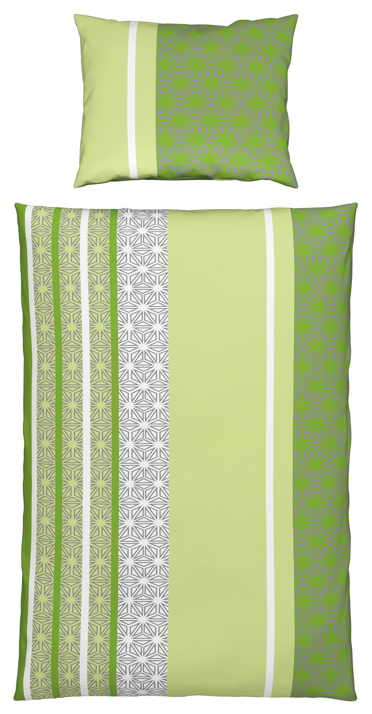 Posteľná bielizeň Sara, Š/D: 140/200cm, zelená - zelená, textil (140/200cm) - Based