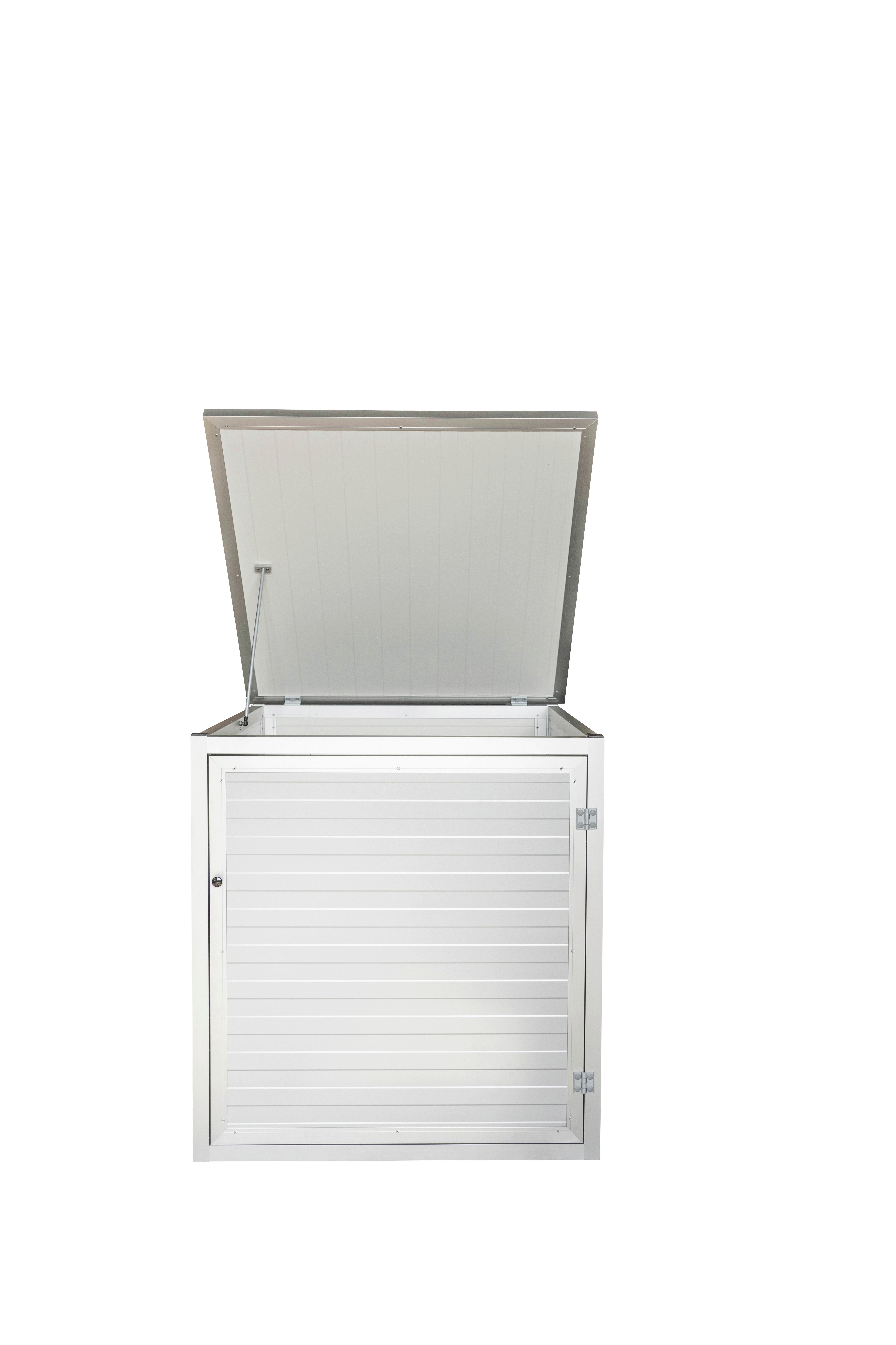 Pool-technikraum 99x100x103 Cm Für Alle Pooltypen Geeignet - Silberfarben, Basics, Metall (99/100/103cm)