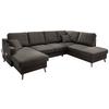 Wohnlandschaft Valentina Mit Schlaffunktion Braun - Braun/Naturfarben, KONVENTIONELL, Textil (150/301/200cm) - P & B
