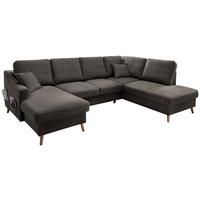 Wohnlandschaft Valentina Mit Schlaffunktion Braun - Braun/Naturfarben, KONVENTIONELL, Textil (150/301/200cm) - P & B