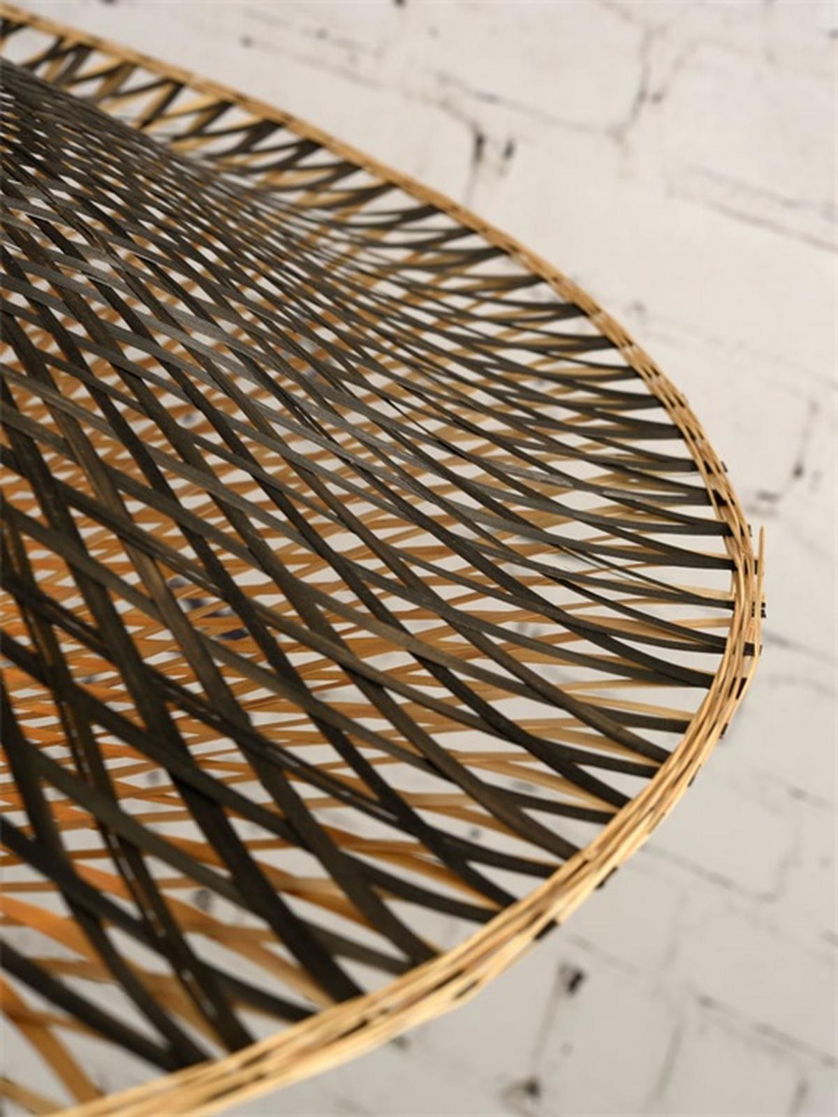 Wandleuchte Kalimantan 1-Flammig - Hellbraun/Schwarz, Design, Naturmaterialien (47/13cm) - Good & Mojo