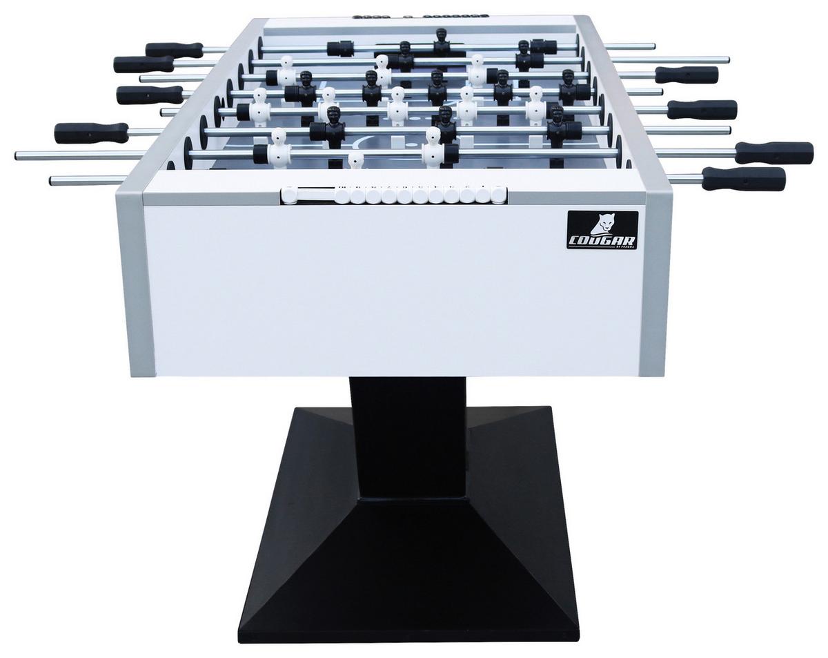 Tischfußball Worldcup Premium Pro Holz/Metall Schwarz/Weiß - Schwarz/Weiß, KONVENTIONELL, Holz/Metall (76/90/144cm) - Ambia Garden