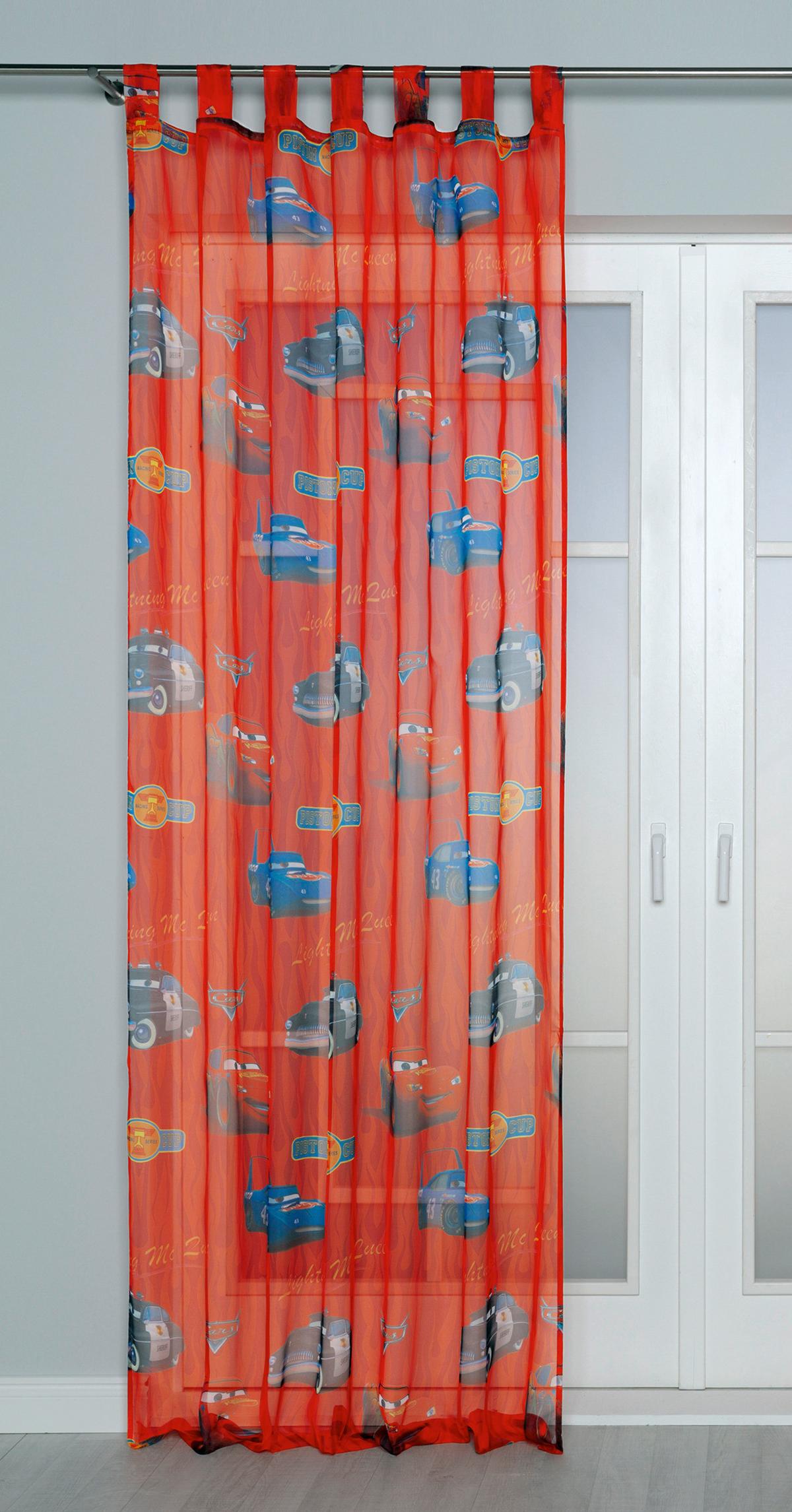 Vorhang Mit Schlaufen Cars 140x250 Cm - Rot, LIFESTYLE, Textil (140/250cm) - Disney