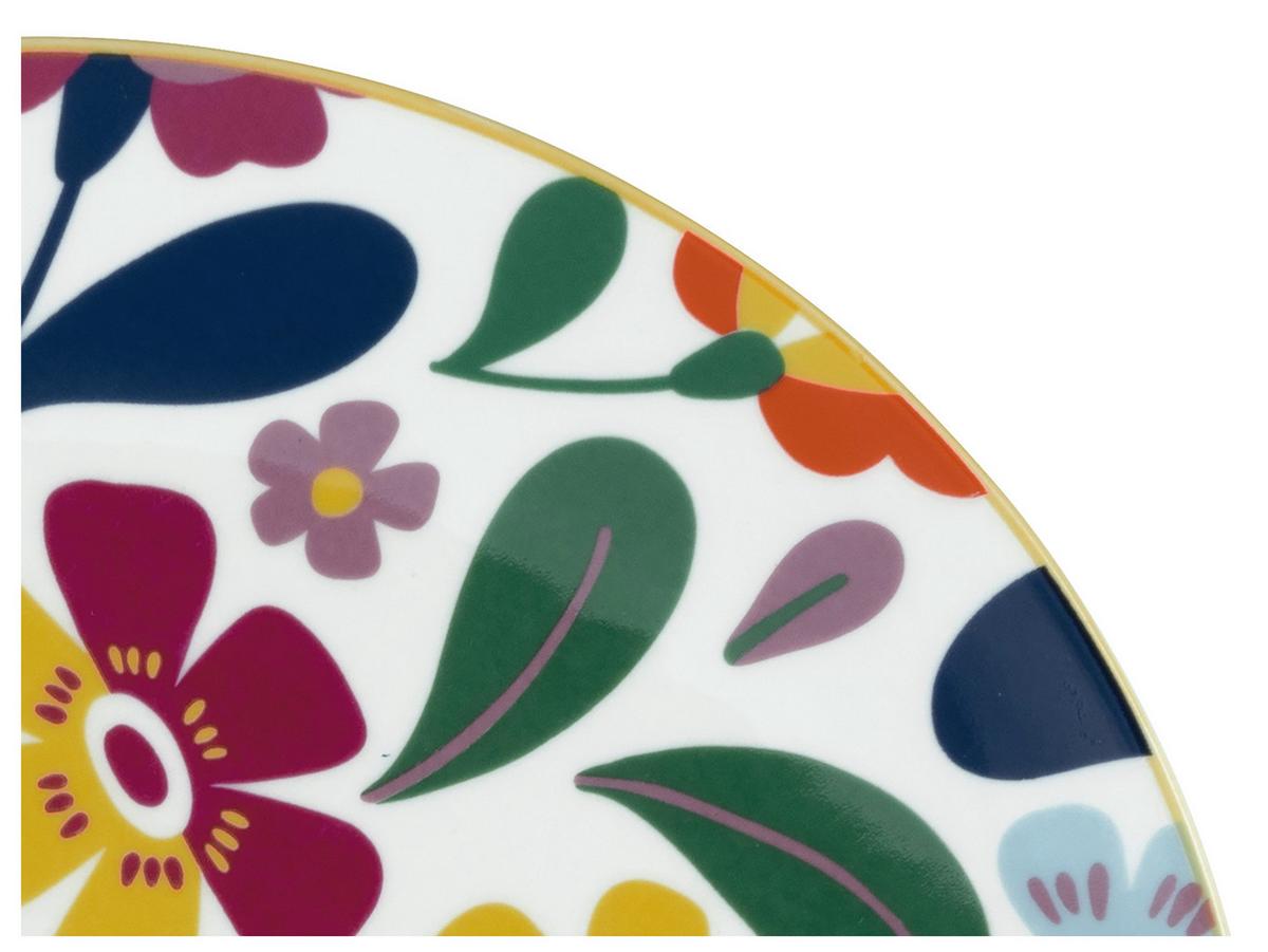 Speisetellerset 12-Tlg. Folklore, Multicolor - Multicolor, Design, Keramik - Creatable