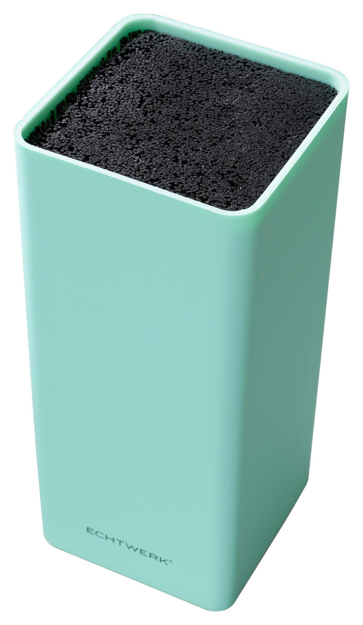 Messerblock Echtwerk Universal-Messerblock - Türkis, Design, Kunststoff (9,3/21,5cm) - Echtwerk
