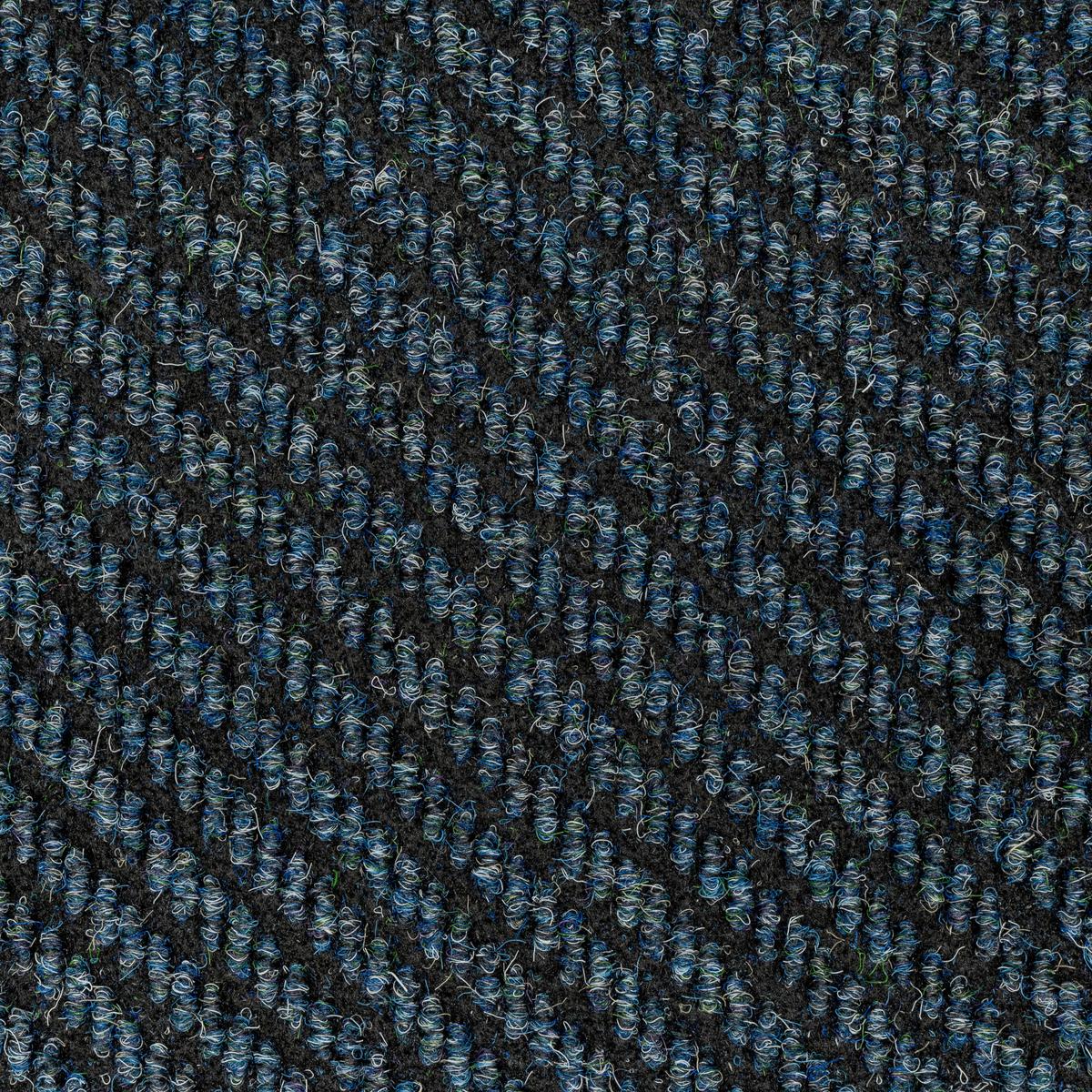 Teppichfliese Blau Centaur 50x50 cm Florhöhe 4 mm - Blau, Basics, Textil (50/50cm)