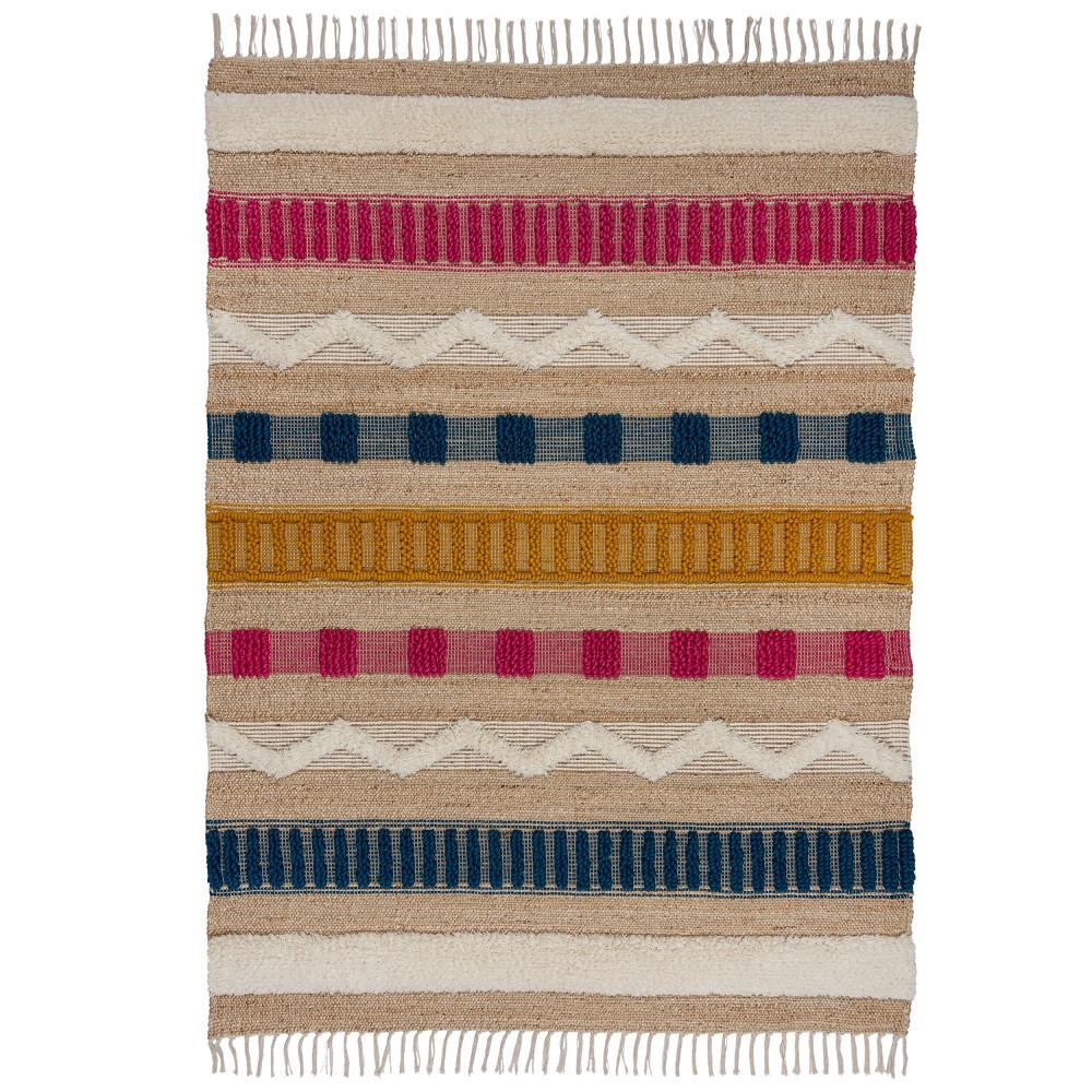 Handwebteppich Medina - Multicolor, KONVENTIONELL, Textil (120/170cm)