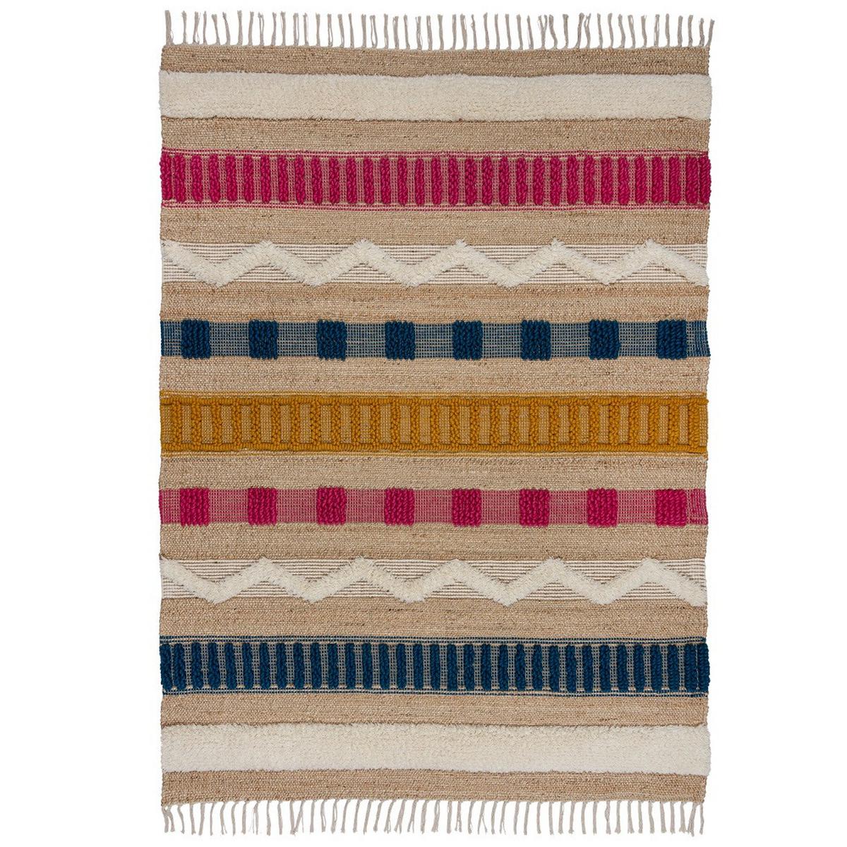 Handwebteppich Medina - Multicolor, KONVENTIONELL, Textil (120/170cm)