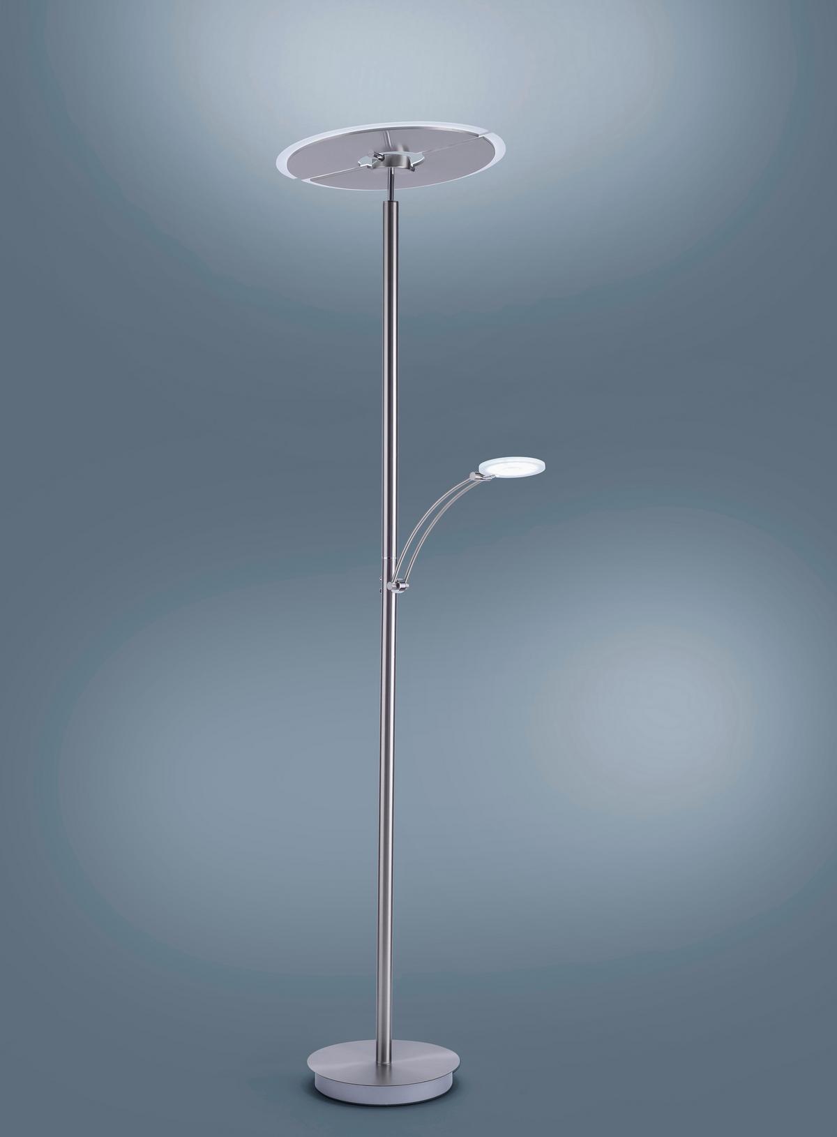 Led-deckenfluter 673-55 Artur - Silberfarben, Basics, Metall (68/45,5/200,3cm) - Paul Neuhaus