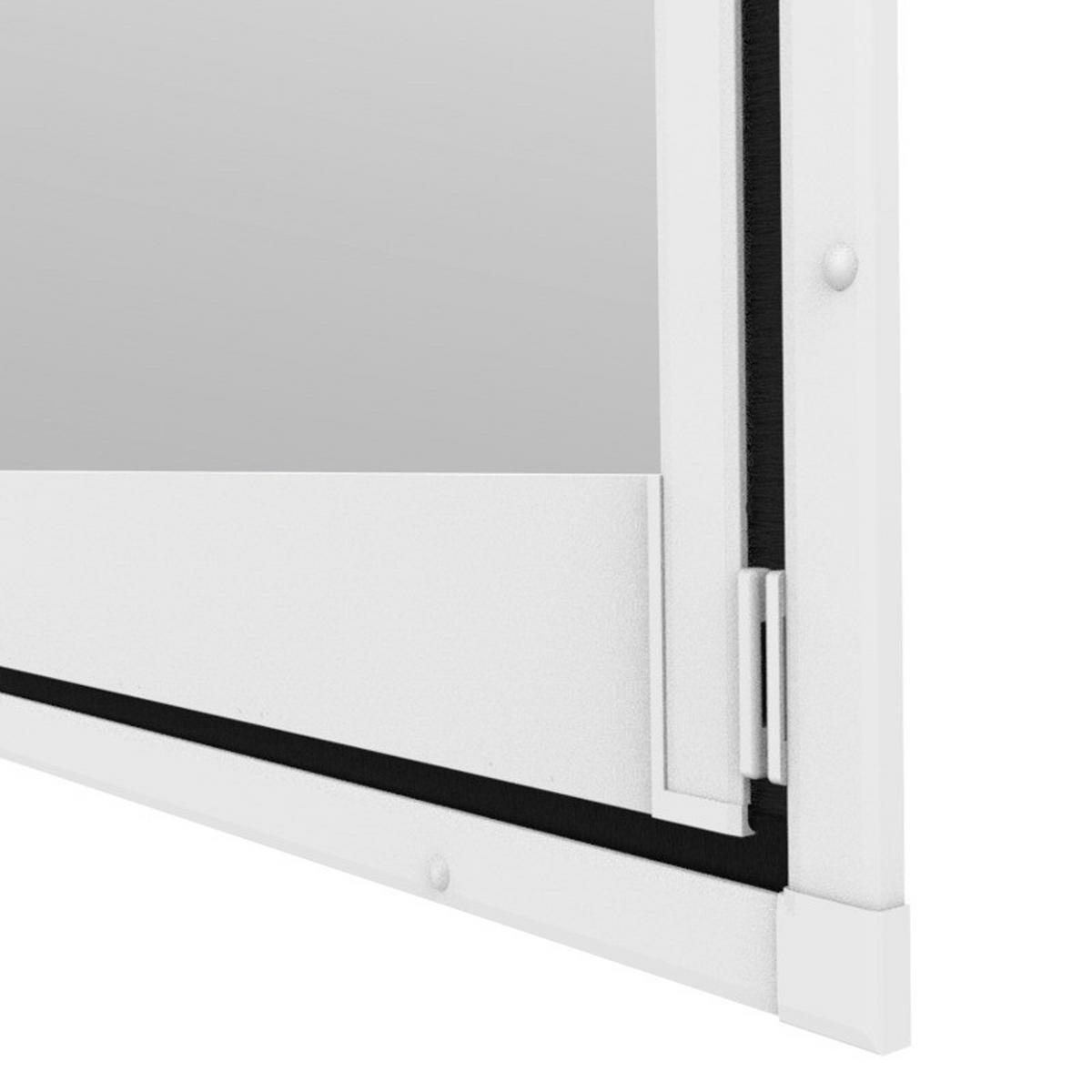 Fliegengitter Tür 100x200 Cm Weiß - Weiß, Basics, Metall (100/210cm)