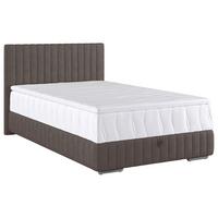 Box-ágy Beetle 140/200 Cm - sötétbarna, Modern, faalapú anyag/textil (140/200cm)