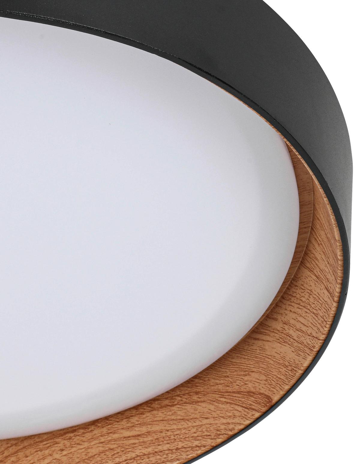 STROPNÉ LED SVIETIDLO LIA - biela, Konventionell, kov/drevo (39/7cm) - Mömax