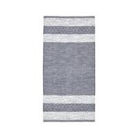 Ručně tkaný koberec ELISA, š/d: 60/120cm - bílá/tmavě šedá, Moderní, textil (60/120cm) - Modern Living