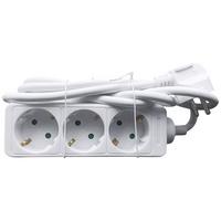 ZÁSUVKOVÁ LIŠTA TIBM - bílá, Basics, plast (18/6,9/3,9cm) - Mömax