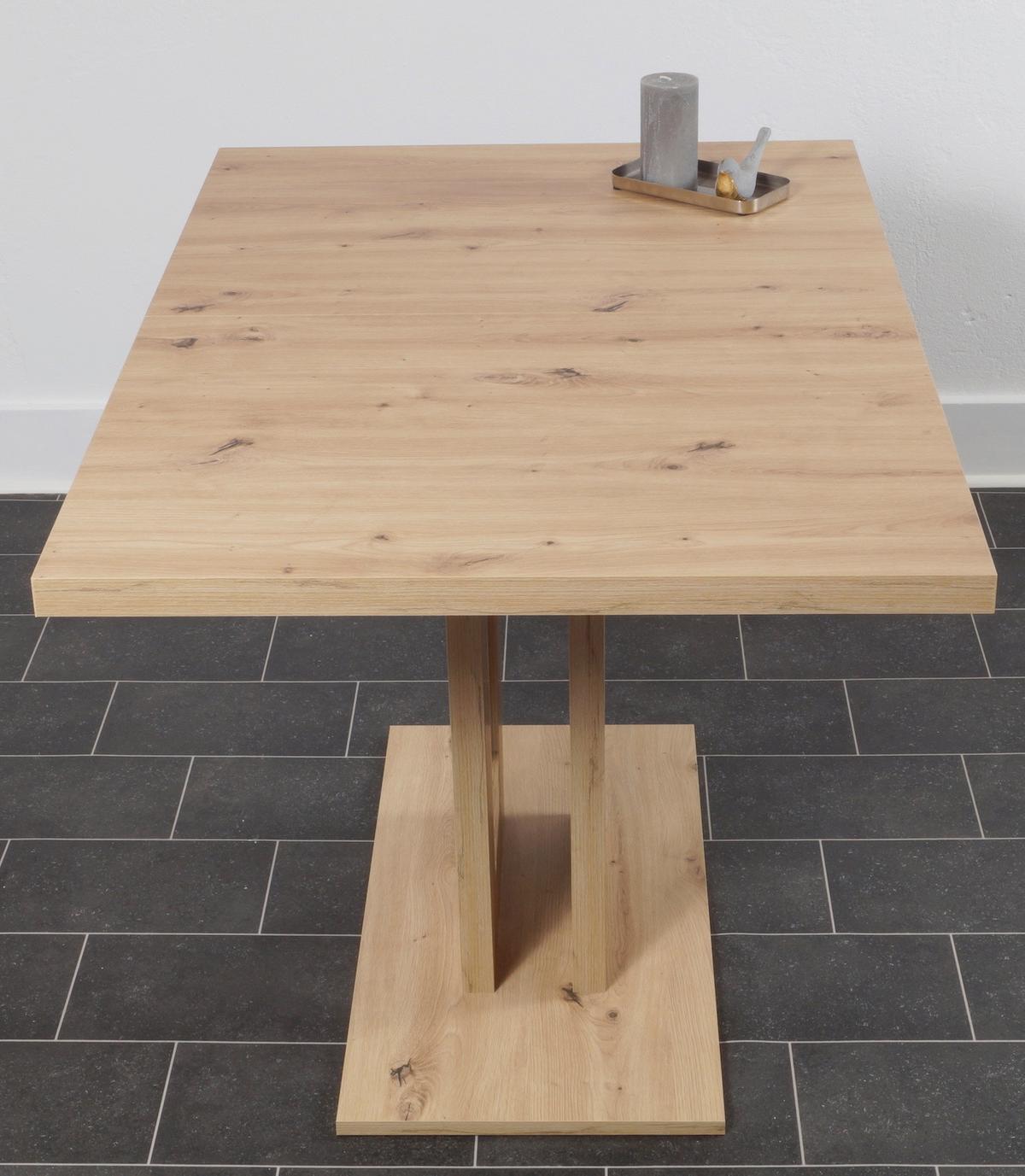 Eckbankgruppe Duisburg Vaduar Titanic Grau/eiche D. B: 125cm - Eiche Artisan/Grau, KONVENTIONELL, Holz/Holzwerkstoff (125/89/165cm) - MID.YOU