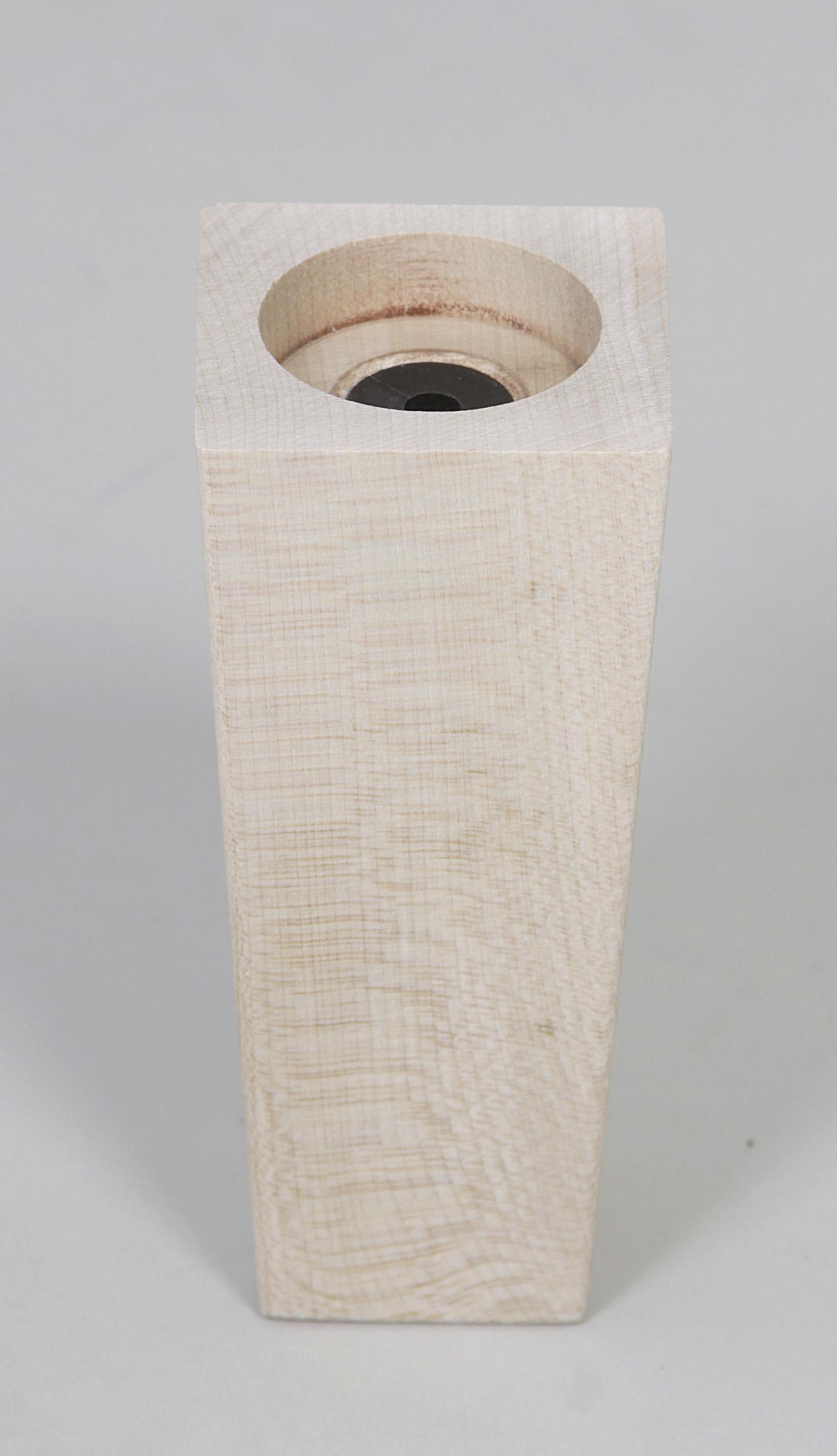 Möbelfuß H: 13 cm Buche - Buchefarben, Basics, Holz (13cm)