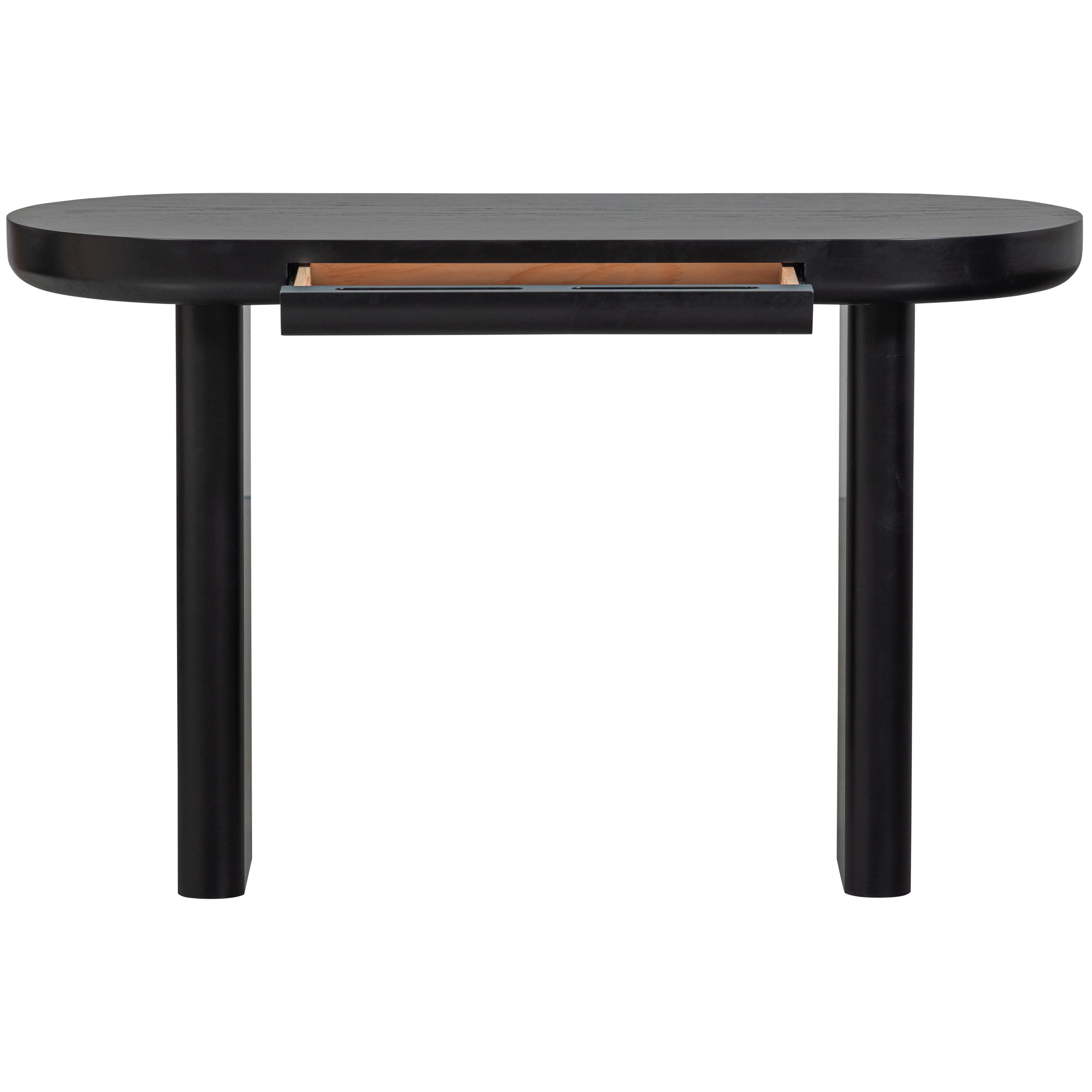 Beistelltisch Mael Schwarz L: 120 cm - Schwarz, Design, Holzwerkstoff (120/50/75cm) - Livetastic