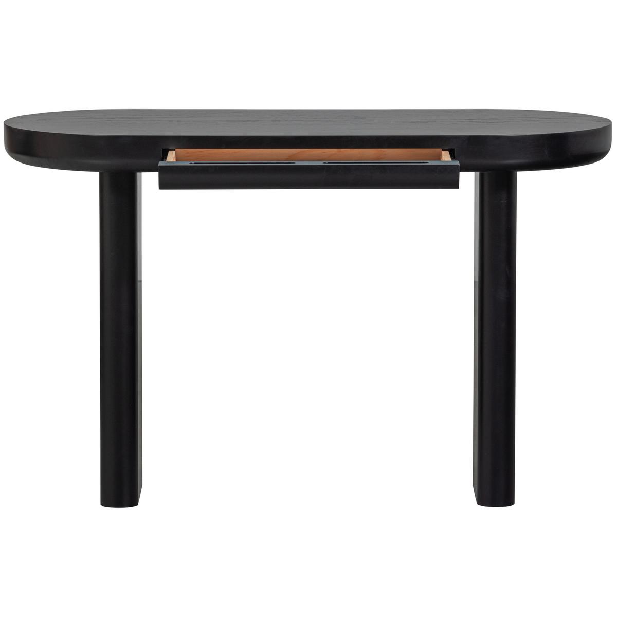 Beistelltisch Mael Schwarz L: 120 cm - Schwarz, Design, Holzwerkstoff (120/50/75cm) - Livetastic