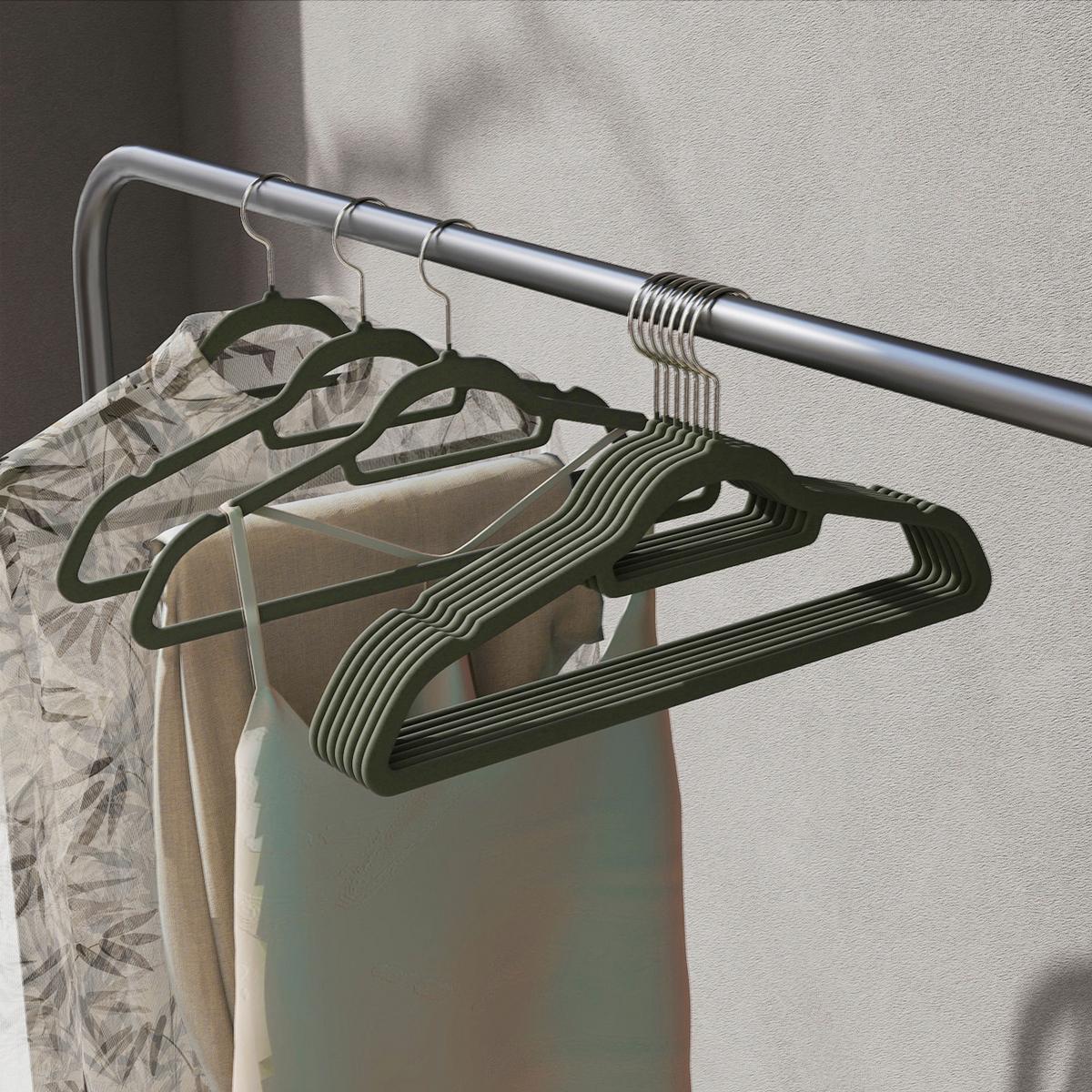 Kleiderbügel Grau B: 42,7 Cm - Grau, Basics, Kunststoff/Metall (42,7/22/0,6cm)