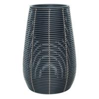 Pflanzentopf Mausa - Schwarz, KONVENTIONELL, Kunststoff/Metall (34/52cm) - Luca Bessoni