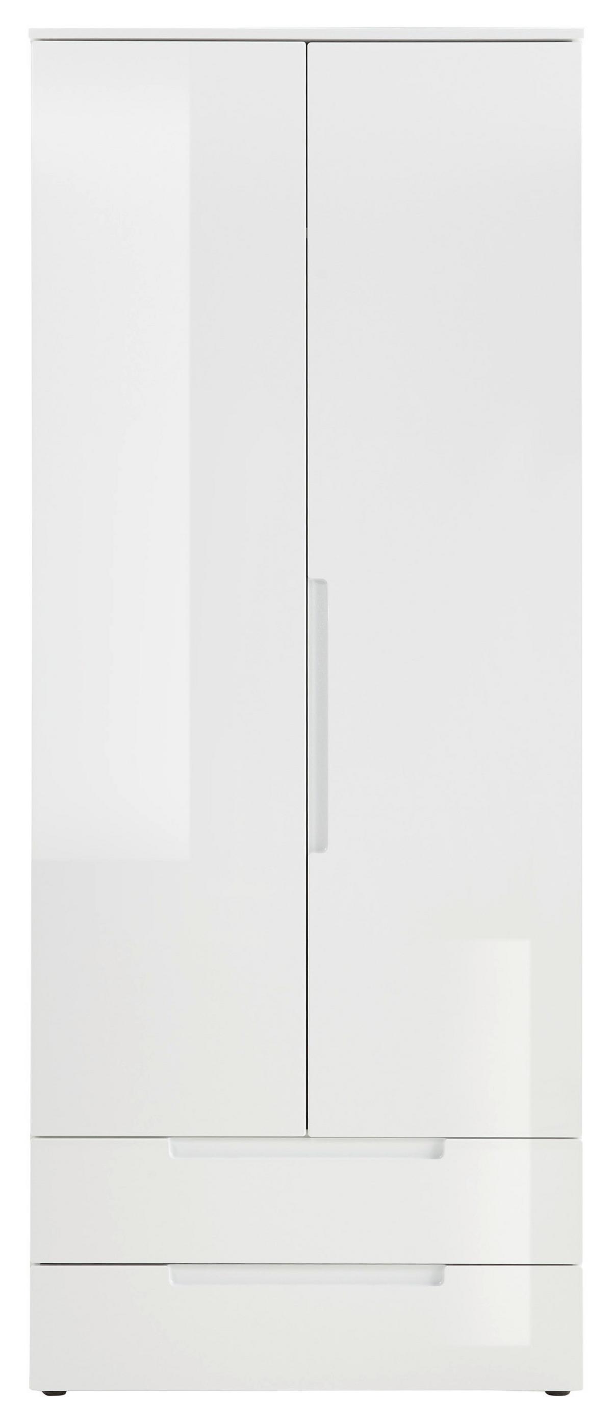 Drehtürenschrank +schubladen B: 84 cm Spice, Weiß - Eichefarben/Weiß, MODERN, Holzwerkstoff (84/208/57cm) - MID.YOU