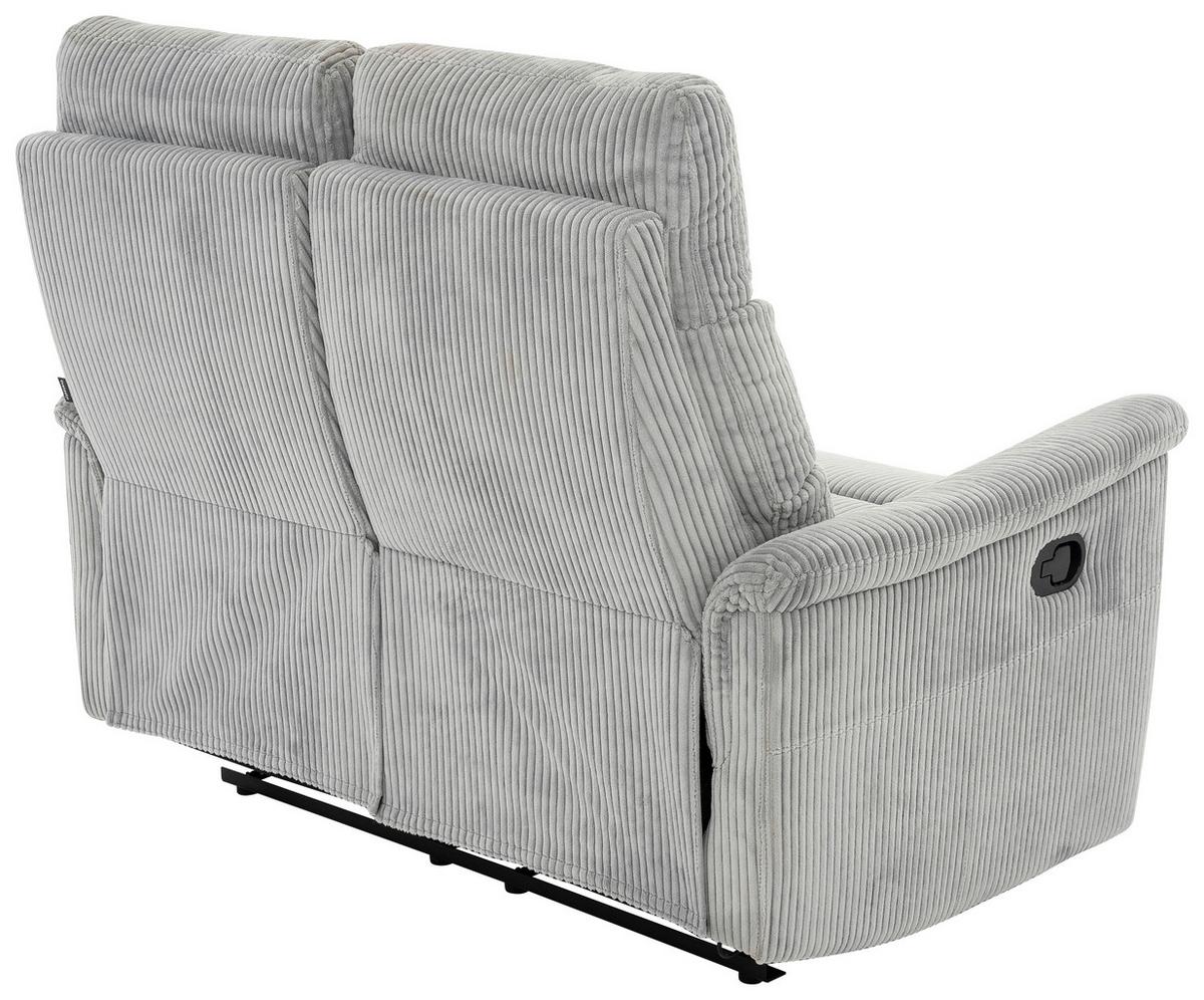 2-sitzer-sofa Xeno Hellgrau B: 131 Cm - Hellgrau/Schwarz, Design, Textil/Metall (131/108/89cm) - Livetastic