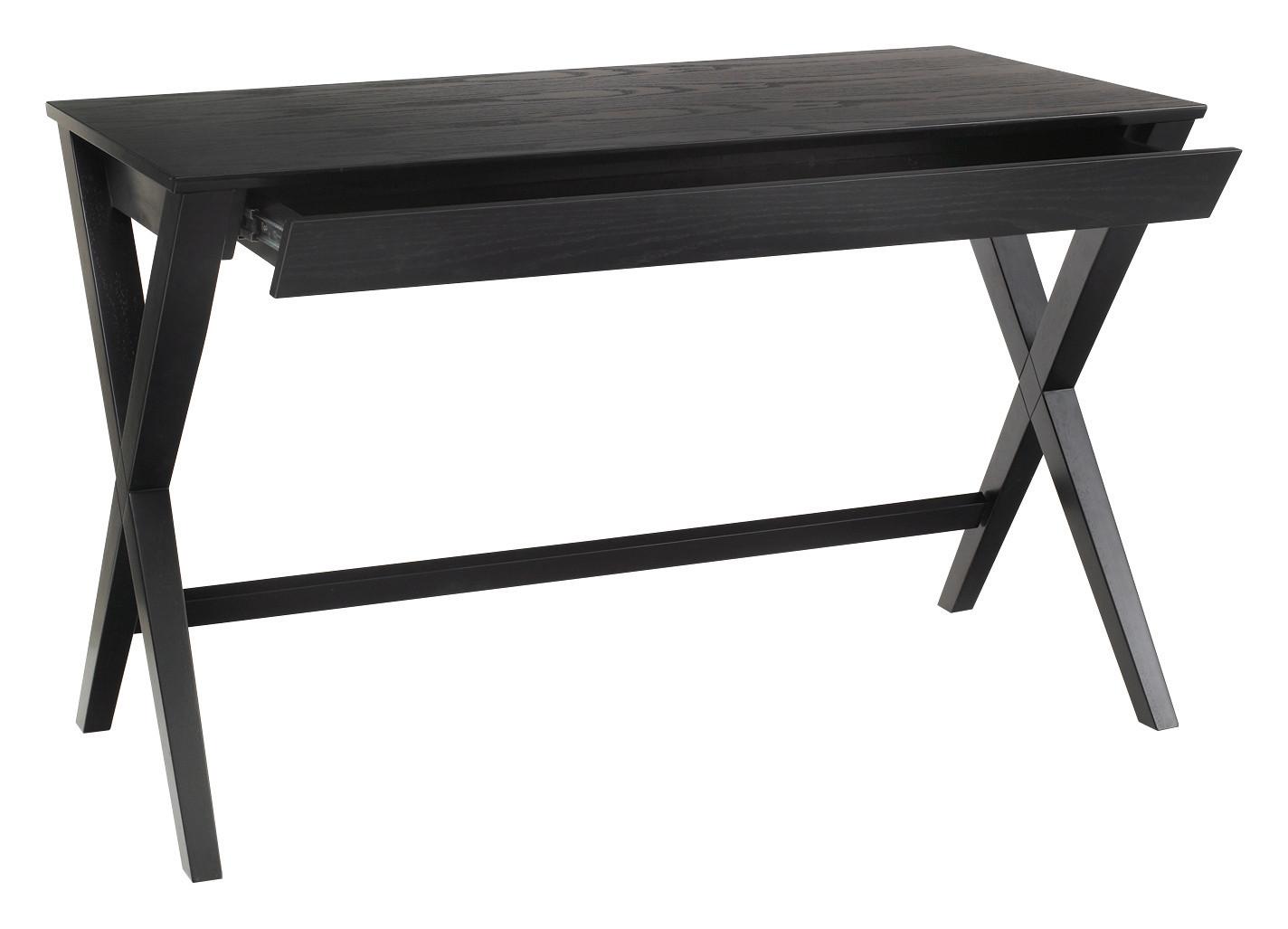 Schreibtisch Mit Stauraum Bxh 120x75 Cm Writex Schwarz