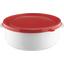 Mikrowellenschüssel 1 Liter - Rot/Weiß, KONVENTIONELL, Kunststoff (15,5/8,4cm) Mikrowellenschüssel 1 Liter - Rot/Weiß, KONVENTIONELL, Kunststoff (15,5/8,4cm)