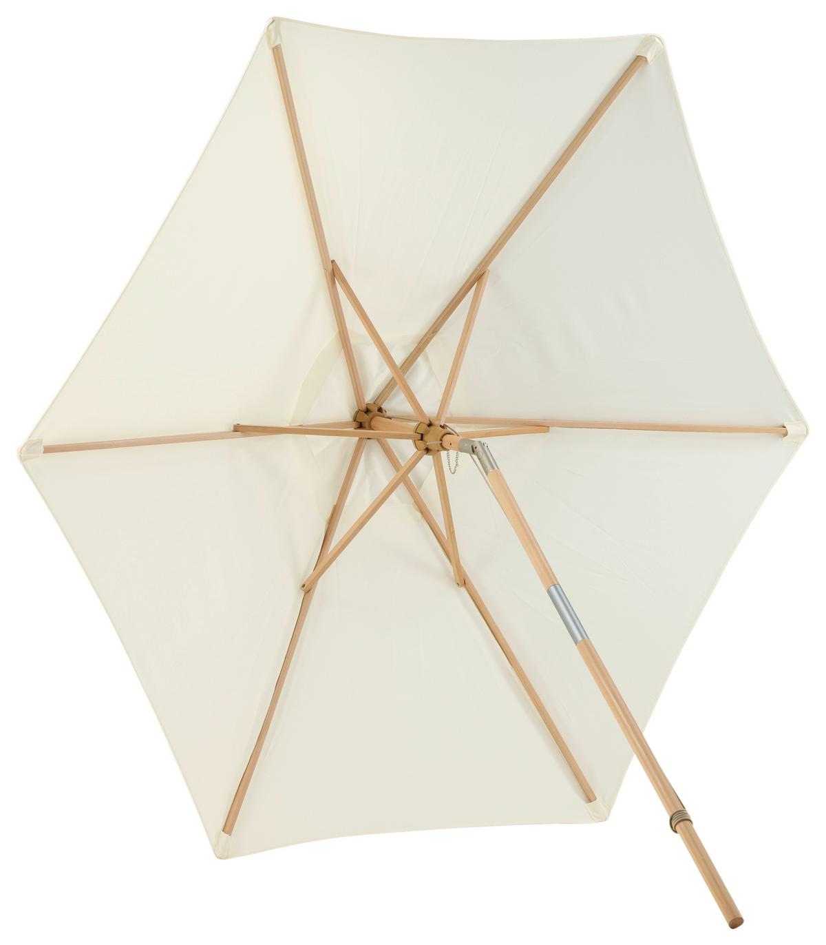 Sonnenschirm Corypho - Weiß, KONVENTIONELL (250/232cm) - Gardenson