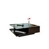 Couchtisch Schwarz Hochglanz L: 100 Cm - Schwarz Hochglanz/Schwarz, Design, Glas/Holzwerkstoff (100/100/36cm) - Livetastic