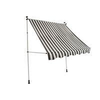 Klemmmarkise 200x300 cm - Grauweiß/Weiß, LIFESTYLE, Kunststoff/Metall