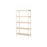 REGAL Heim, Beige B: 120 cm - Beige, MODERN, Holz/Metall (120/190/40cm) - Livetastic