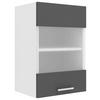Küchenoberschrank Esilo B: 40 cm Anthrazit/Weiß - Anthrazit/Weiß, KONVENTIONELL, Glas/Holzwerkstoff (40/60/31cm) - MID.YOU