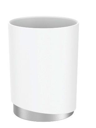 KELÍMEK NA ZUBNÍ KARTÁČEK CHRIS - bílá, Moderní, kov/plast (8/11cm) - Premium Living