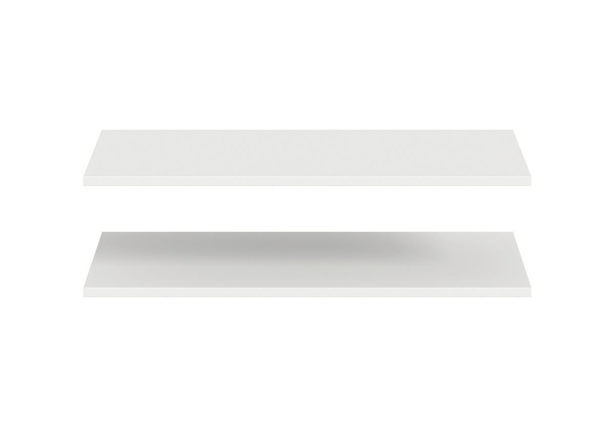 Belső Polc Szett 2-Er Set Zubehör - fehér, Modern, faalapú anyag (77,5/2/48cm) - Livetastic