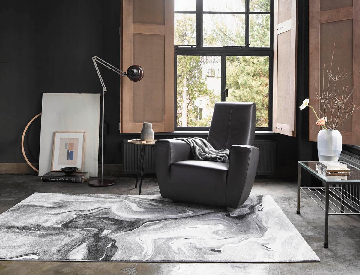 Webteppich Voyage Grau 80x150 Cm - Dunkelgrau/Hellgrau, KONVENTIONELL, Textil (80/150cm) - WECON HOME