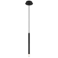 Hängeleuchte 15629-1 - Klar/Schwarz, Basics, Kunststoff/Textil (12/120cm) - Globo