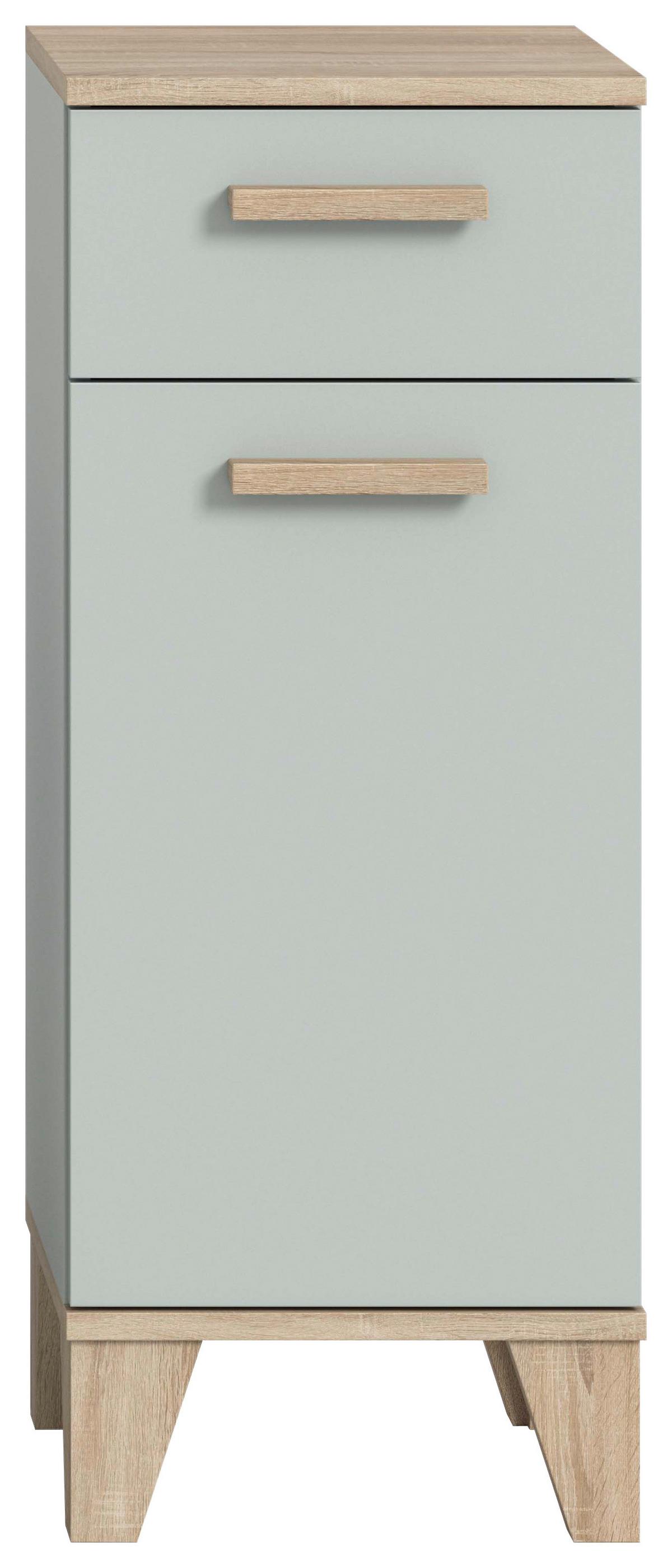 Midischrank Star Eiche/graugrün B: 34 Cm - Eiche San Remo/Graugrün, MODERN, Holzwerkstoff (34/87/31cm) - MID.YOU