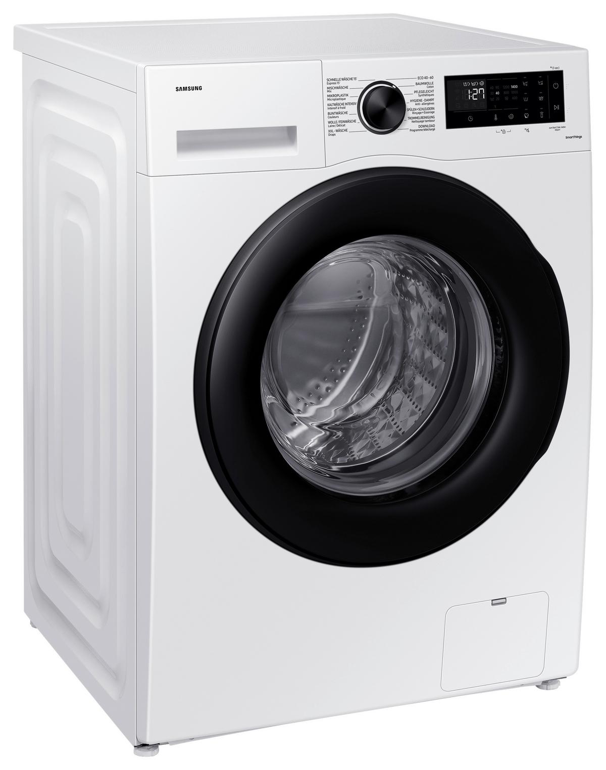 Waschmaschine Ww90cgc04aaeeg - Schwarz/Weiß, Basics, Glas/Kunststoff (60/85/55cm) - Samsung