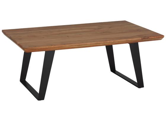 Konferenčný Stolík Herkules - čierna/farby akácie, Štýlový, kov/drevo (115/45/70cm) - Zandiara Konferenčný Stolík Herkules - čierna/farby akácie, Štýlový, kov/drevo (115/45/70cm) - Zandiara
