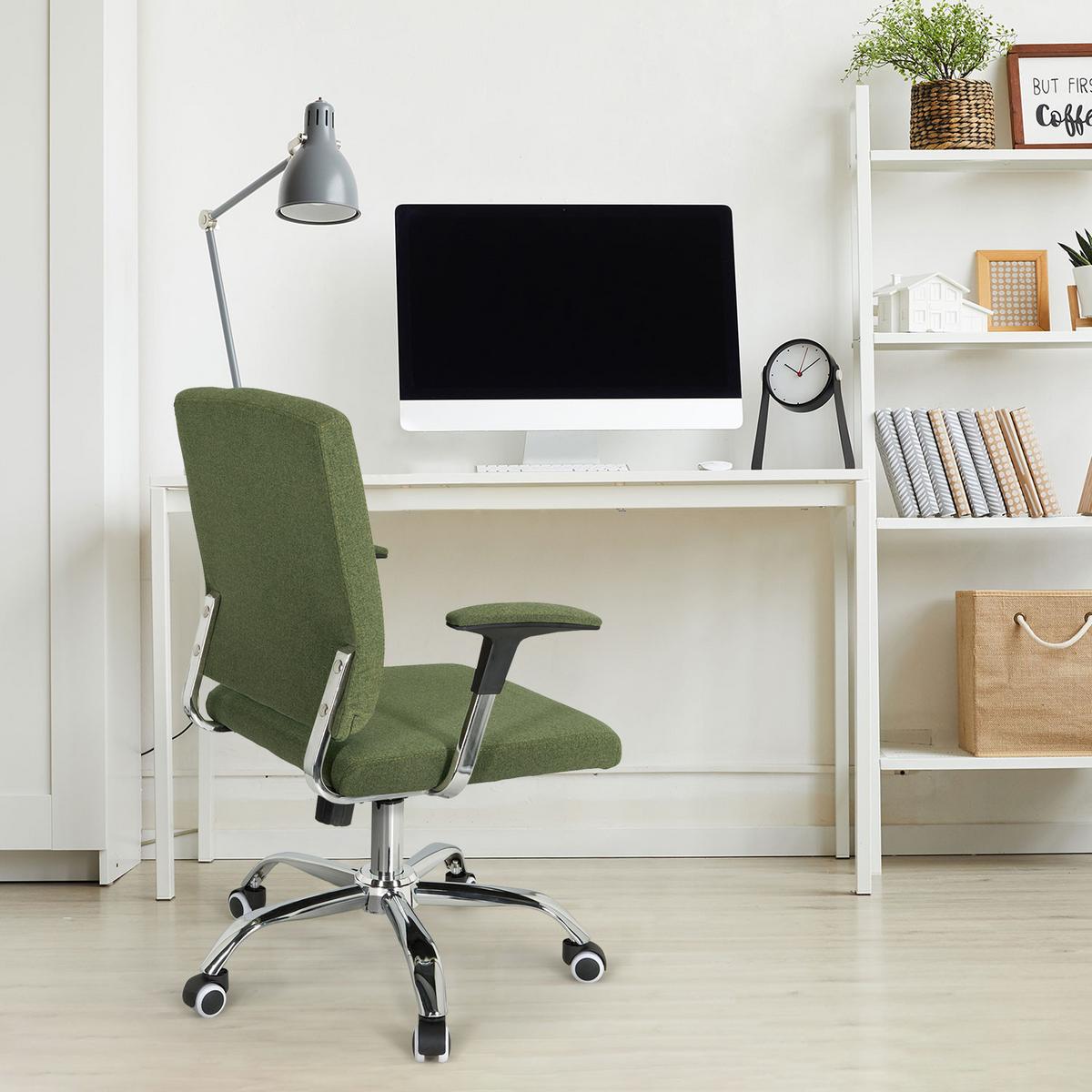 Drehstuhl Charles I Grün - Chromfarben/Grün, MODERN, Kunststoff/Textil (63/96/63cm) - MID.YOU