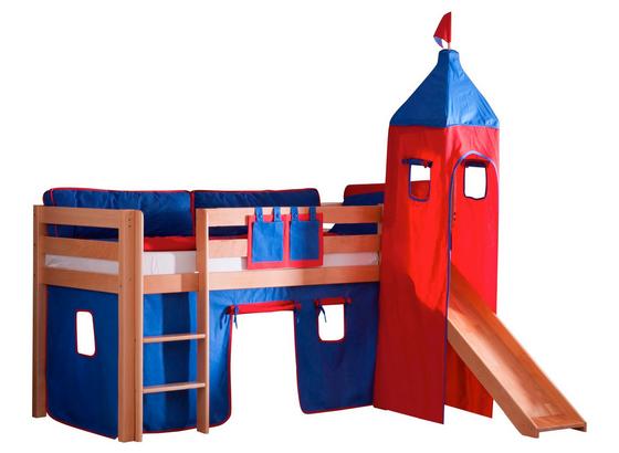 Spielbett Alex 90x200 cm Buche - Rot/Buchefarben, Design, Holz/Textil (90/200cm) - Livetastic Spielbett Alex 90x200 cm Buche - Rot/Buchefarben, Design, Holz/Textil (90/200cm) - Livetastic