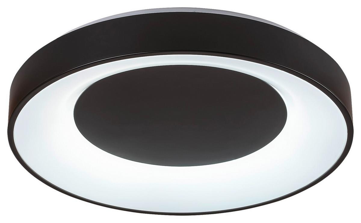 STROPNÉ LED SVIETIDLO CEILO - čierna/biela, Basics, kov/plast (48/8cm)