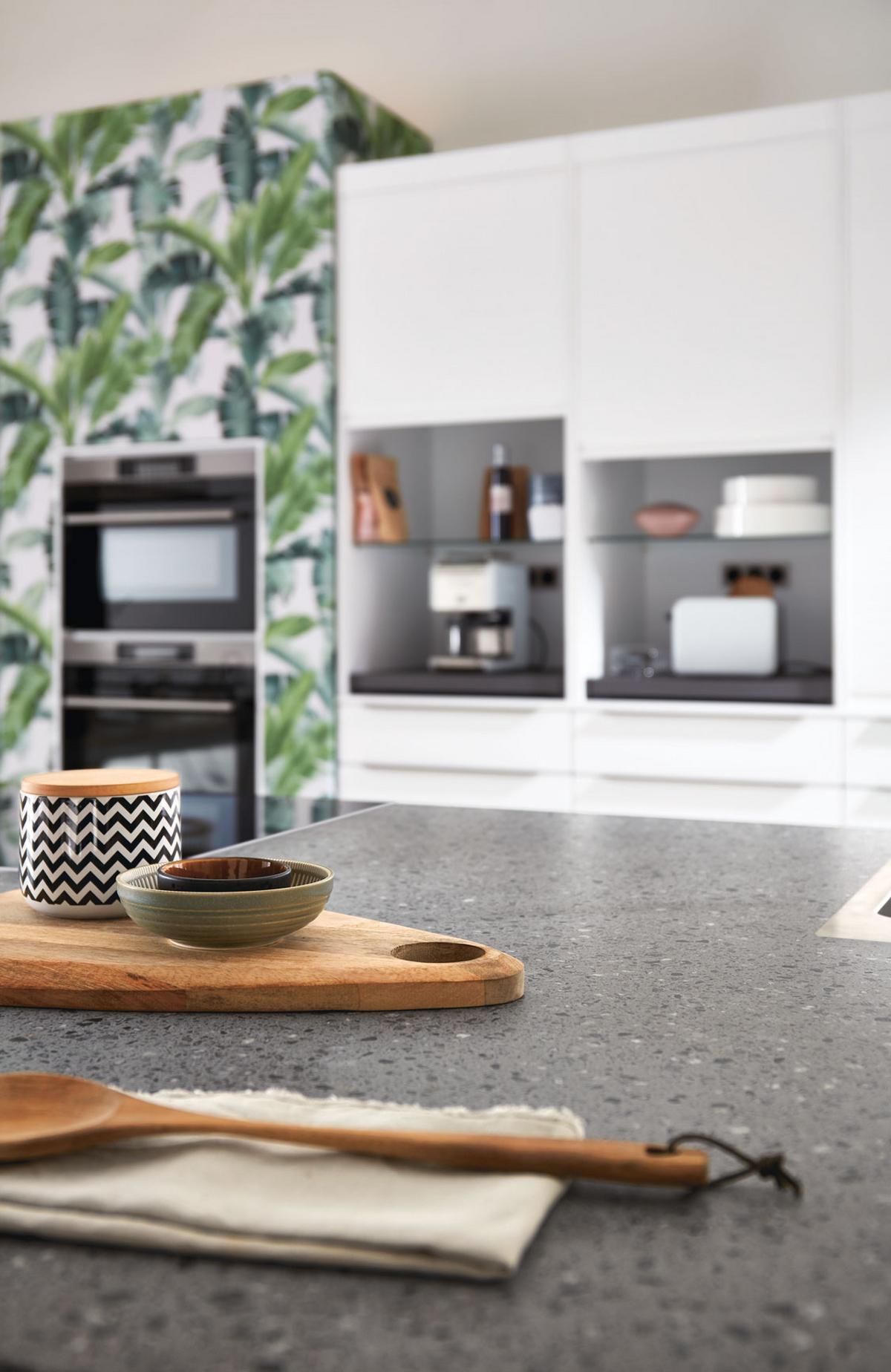 Einbauküche Eastbourne Frei Planbar Modernes Design - Schwarz/Weiß, MODERN, Holzwerkstoff - Vertico