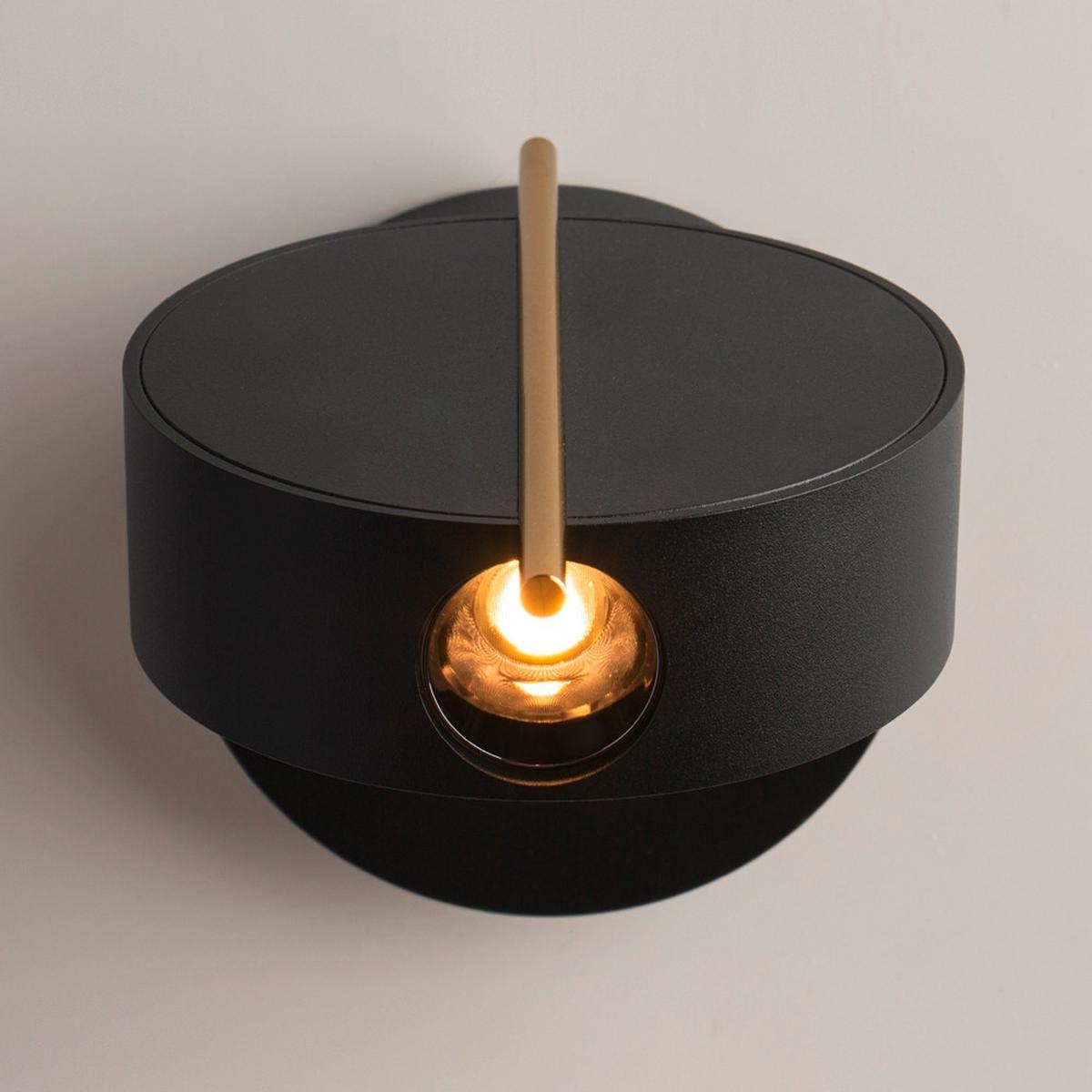 Wandleuchte Nuance - Schwarz, MODERN, Metall (6,65/10/14cm) - MAYTONI