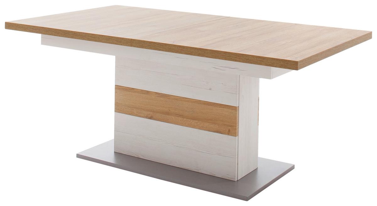Esstisch Ausziehbar Madrid 180-280x100 Cm - Eichefarben/Pinienfarben, Design, Holzwerkstoff (180-280/100/77cm) - MID.YOU
